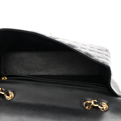Chanel Caviar Quilted Jumbo Single Flap Black 5 of 12