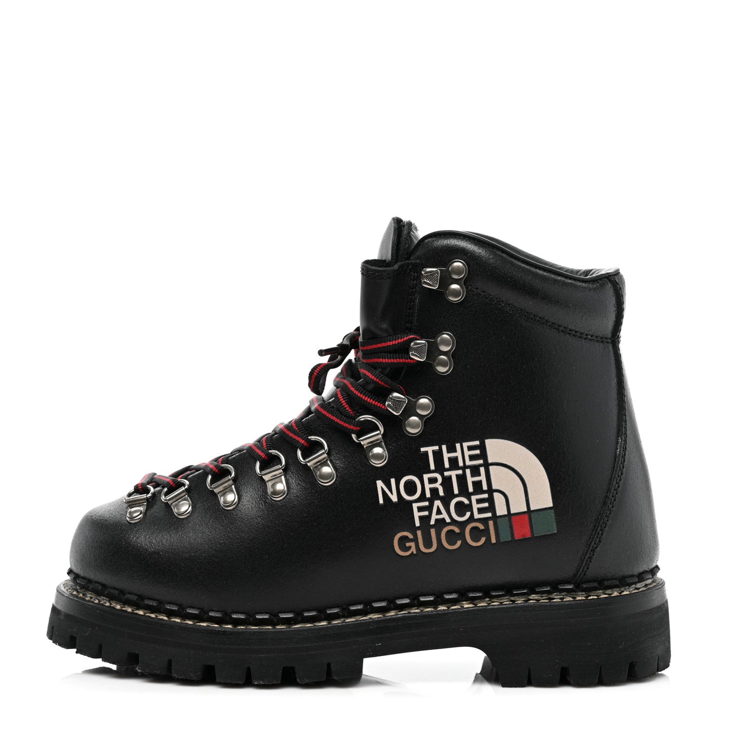 X THE NORTH FACE Calfskin Womens Hiking Ankle Boots 38 Black