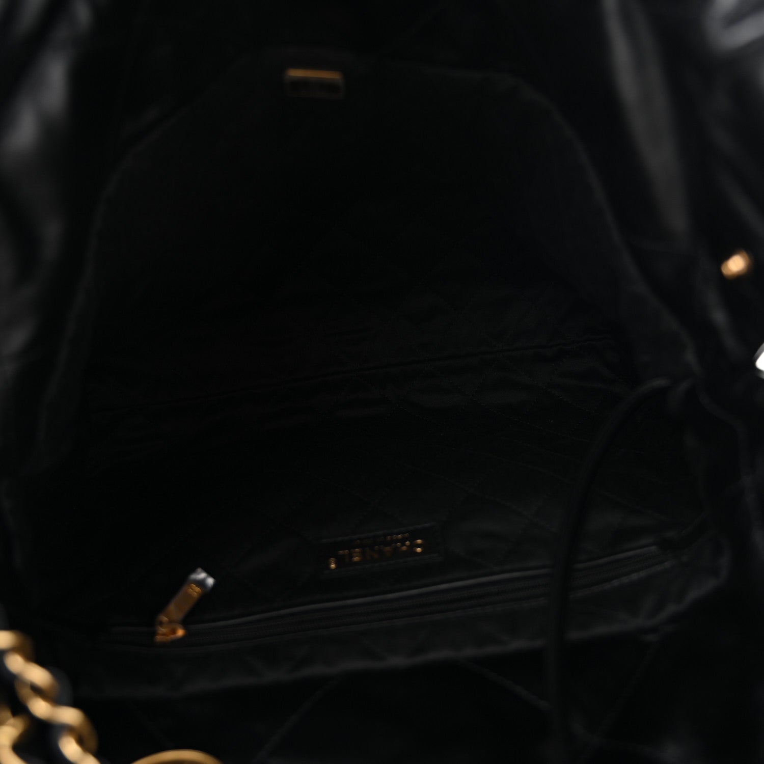 Chanel Shiny Calfskin Quilted Small Chanel 22 Black 6 of 13
