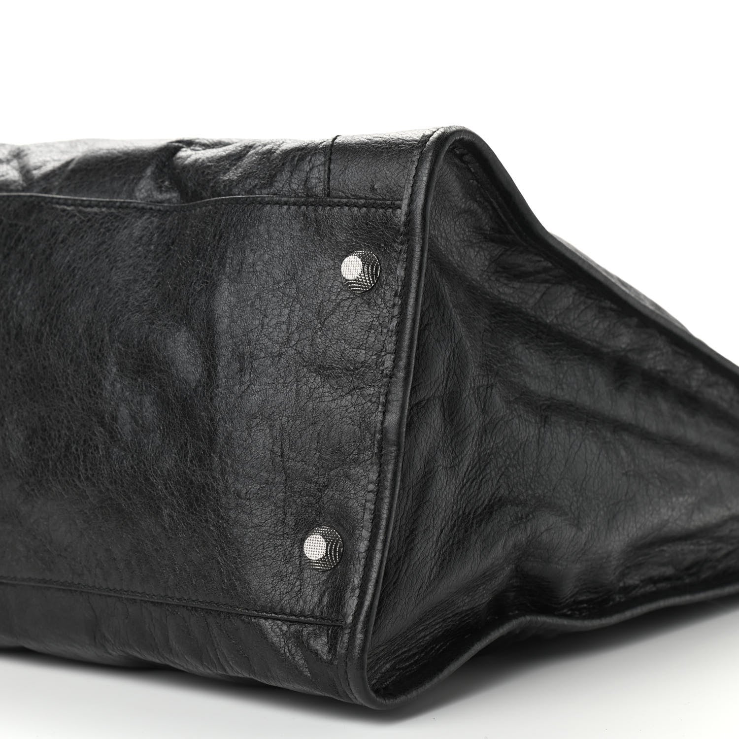 Balenciaga Agneau Giant 21 Silver Hardware Weekender Black 9 of 9