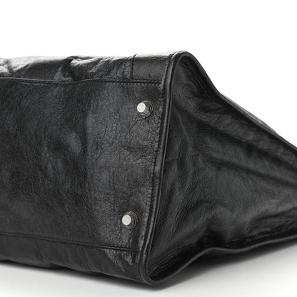 Balenciaga Agneau Giant 21 Silver Hardware Weekender Black 9 of 9