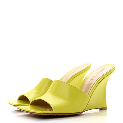 Bottega Veneta Lambskin Stretch Wedge 90mm Sandals 37 Kiwi 3 of 7
