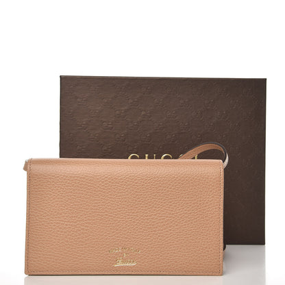 Gucci Dollar Calfskin Mini Swing Wallet Bag Camelia Mineral Blue 9 of 9