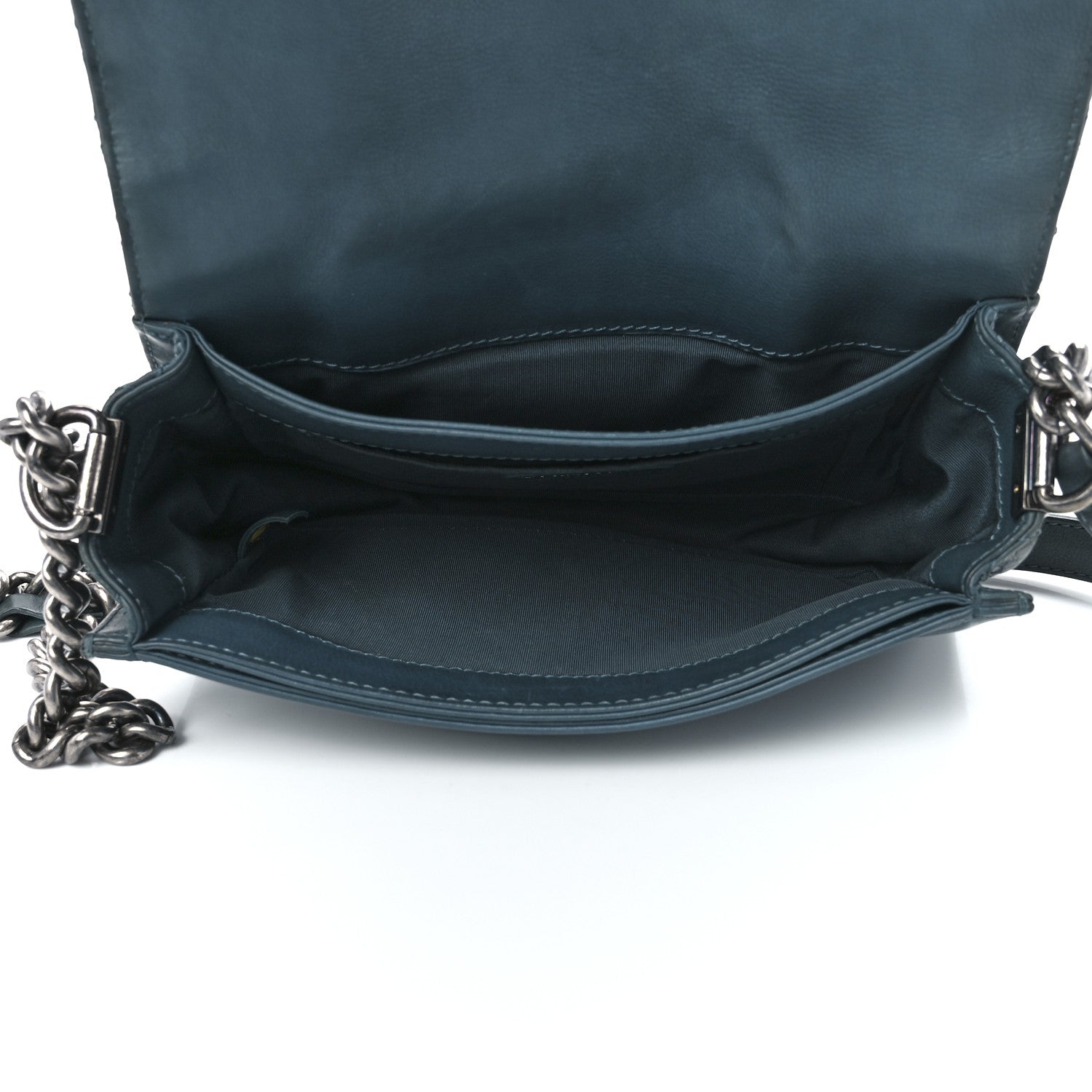 Chanel Calfskin Medium Boy Reverso Flap Blue 5 of 12