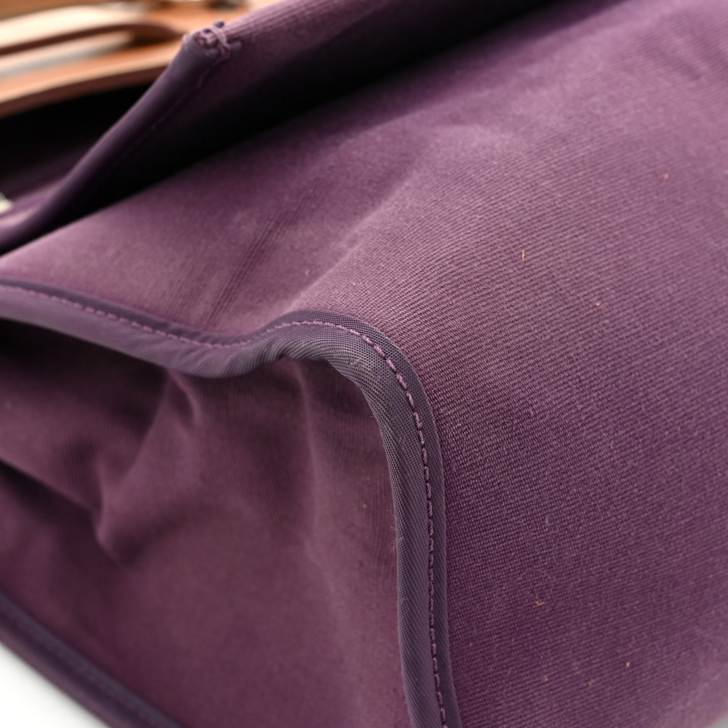 Vache Hunter Toile Herbag Zip 31 PM Fauve Cassis
