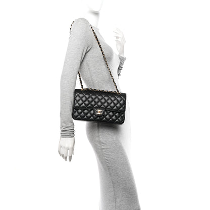 Chanel Caviar Quilted Medium Double Flap Black 2 of 11