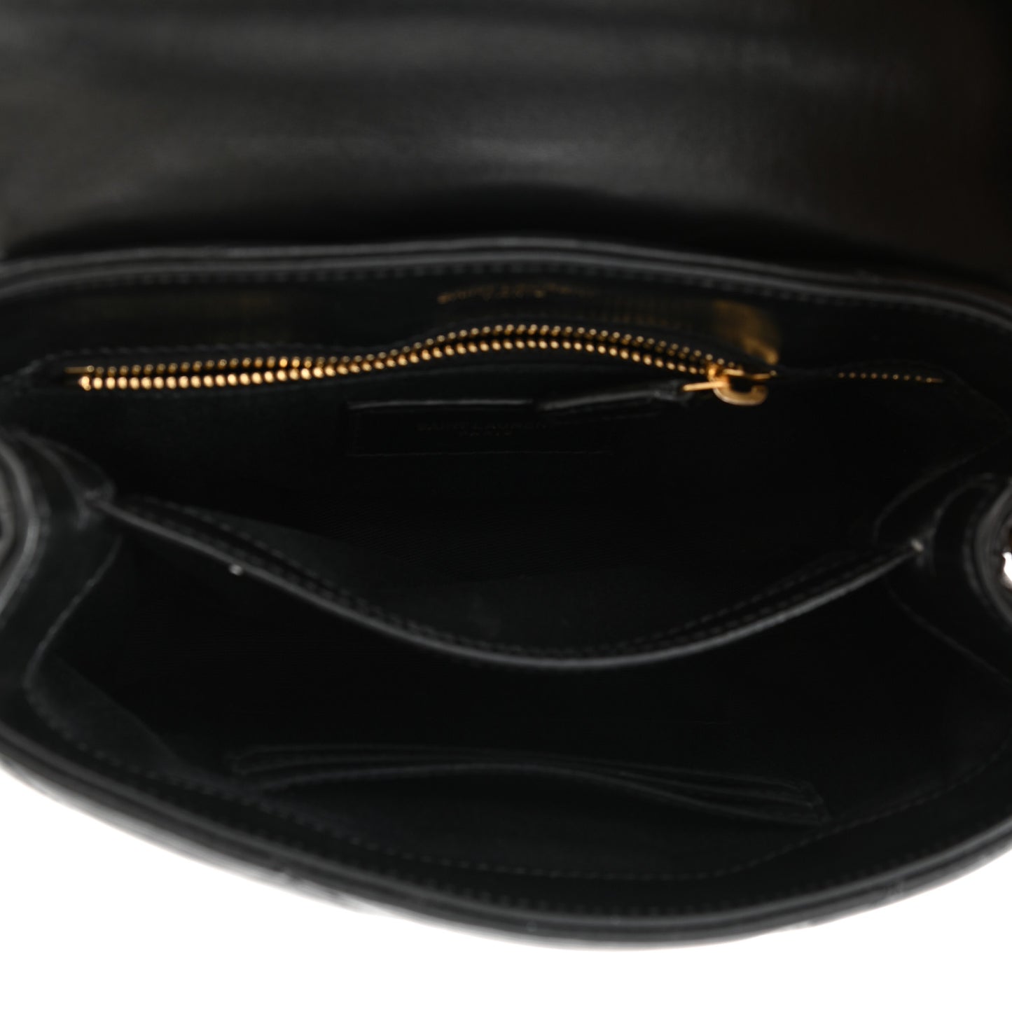 Calfskin Y Quilted Monogram Toy Loulou Crossbody Bag Black