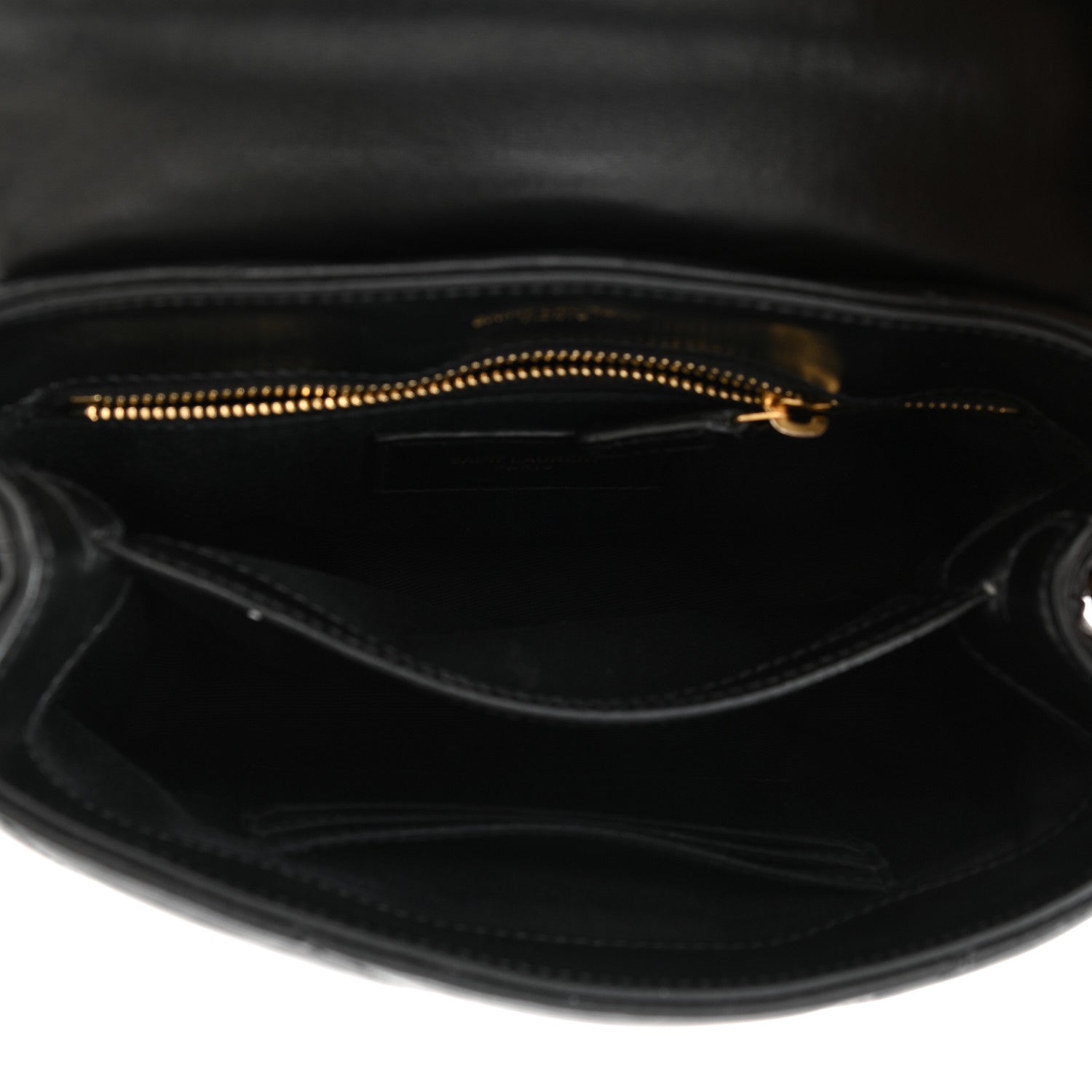 Saint Laurent Calfskin Y Quilted Monogram Toy Loulou Crossbody Bag Black 5 of 11