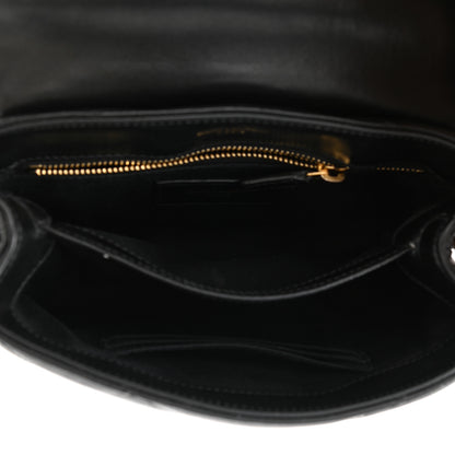 Saint Laurent Calfskin Y Quilted Monogram Toy Loulou Crossbody Bag Black 5 of 11