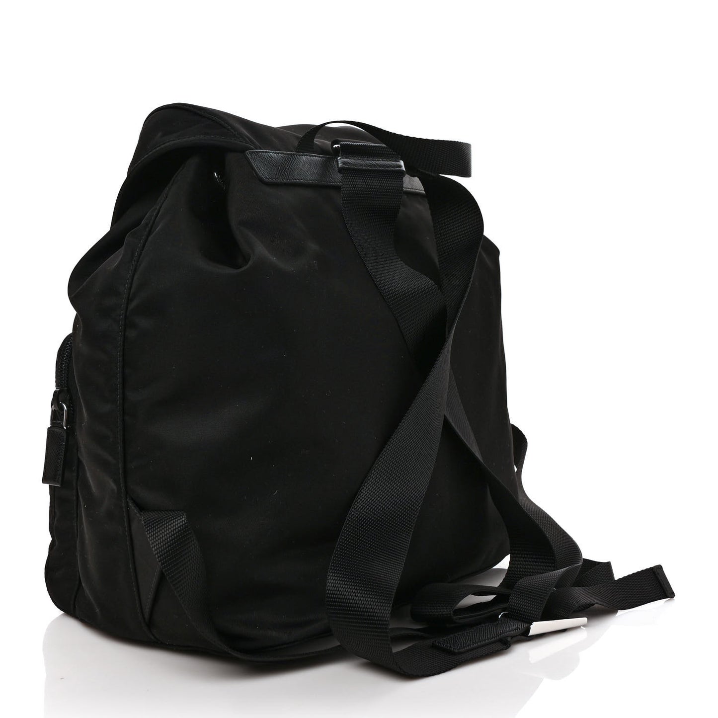 Tessuto Nylon Saffiano Vela Backpack Black