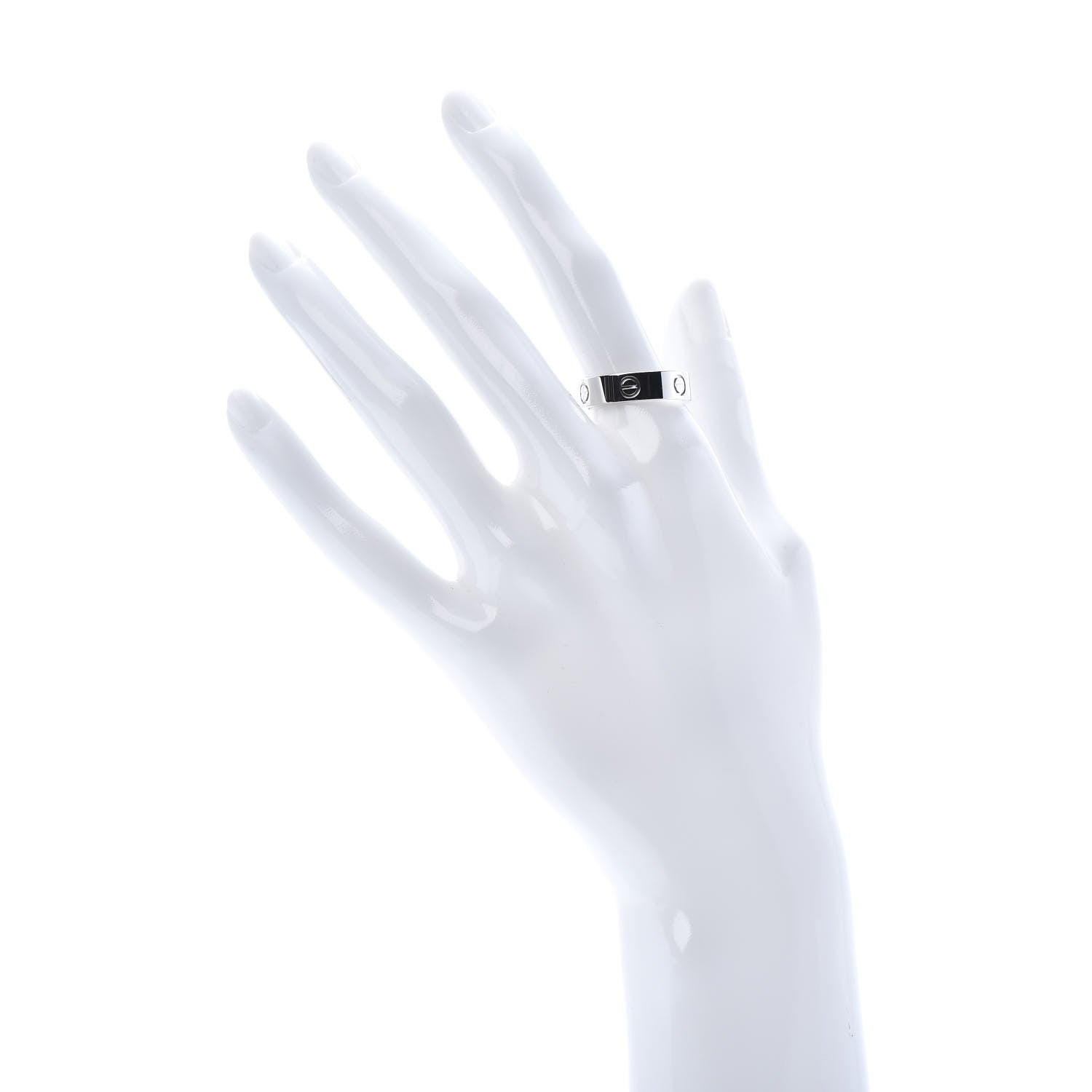 Cartier Platinum 5.5mm LOVE Ring 57 8 2 of 6