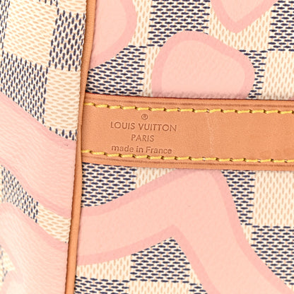 Louis Vuitton Damier Azur Tahitienne Speedy Bandouliere 30 Rose Ballerine 6 of 8