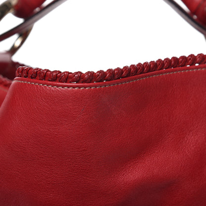 Gucci Calfskin Large Horsebit Chain Hobo Red 8 of 15