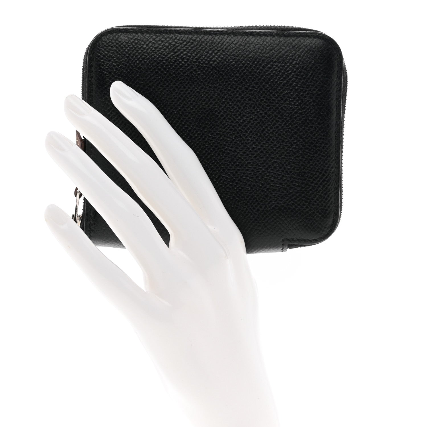 Hermes Epsom Silk'n Compact Wallet Black 2 of 9