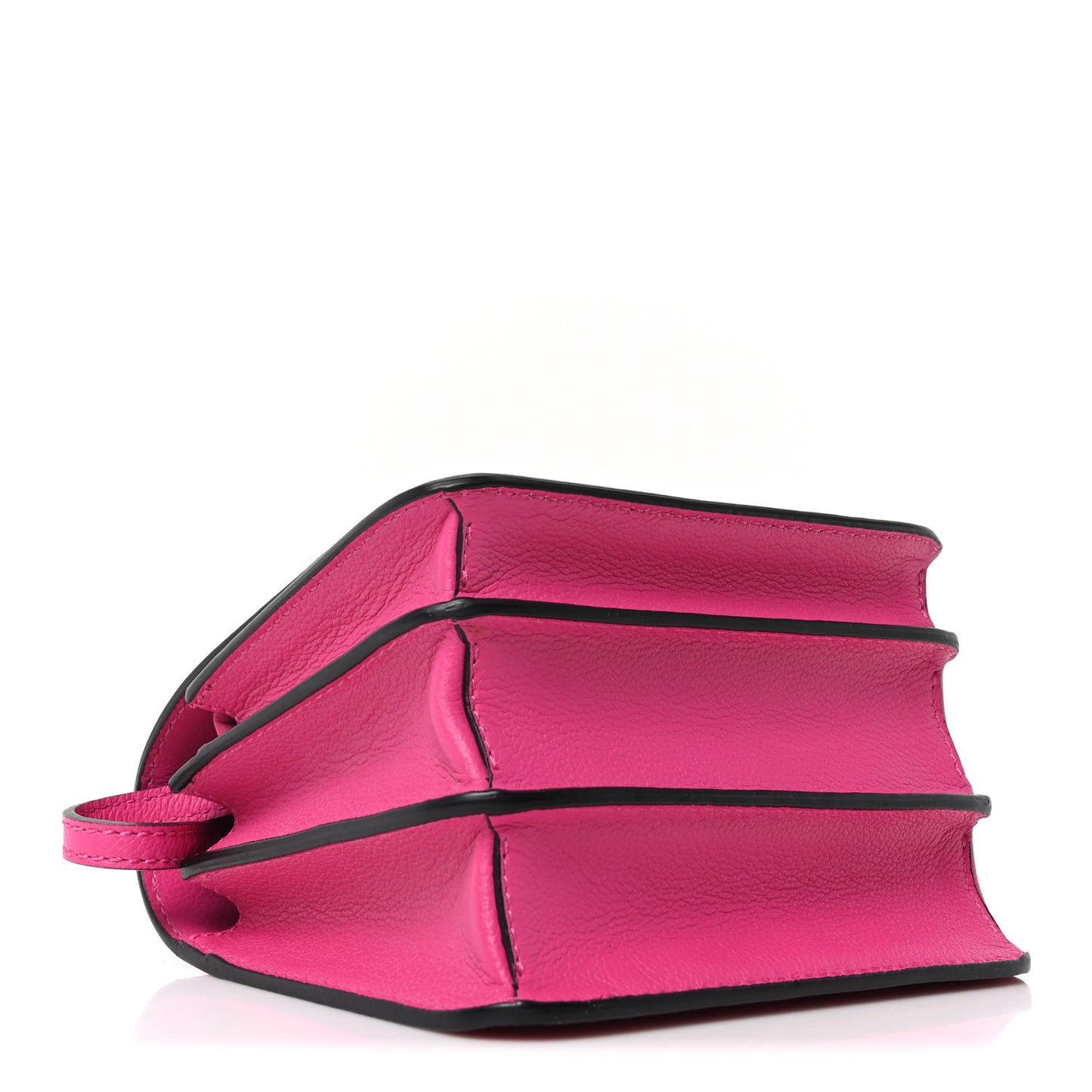 Grained Calfskin La Medusa Shoulder Bag Pink Lilac