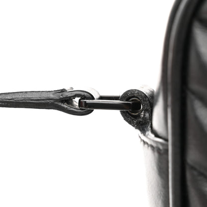 Saint Laurent Calfskin Matelasse Monogram Monochrome Lou Camera Bag Black 13 of 15