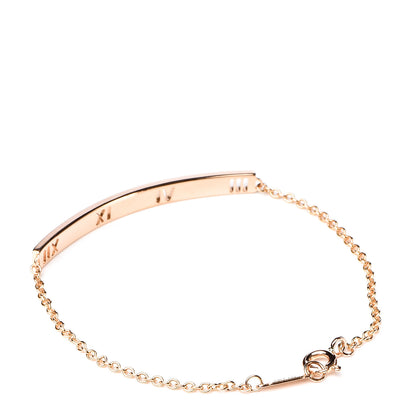 Tiffany 18K Rose Gold Diamond Atlas Bar Pierced Bracelet 3 of 6