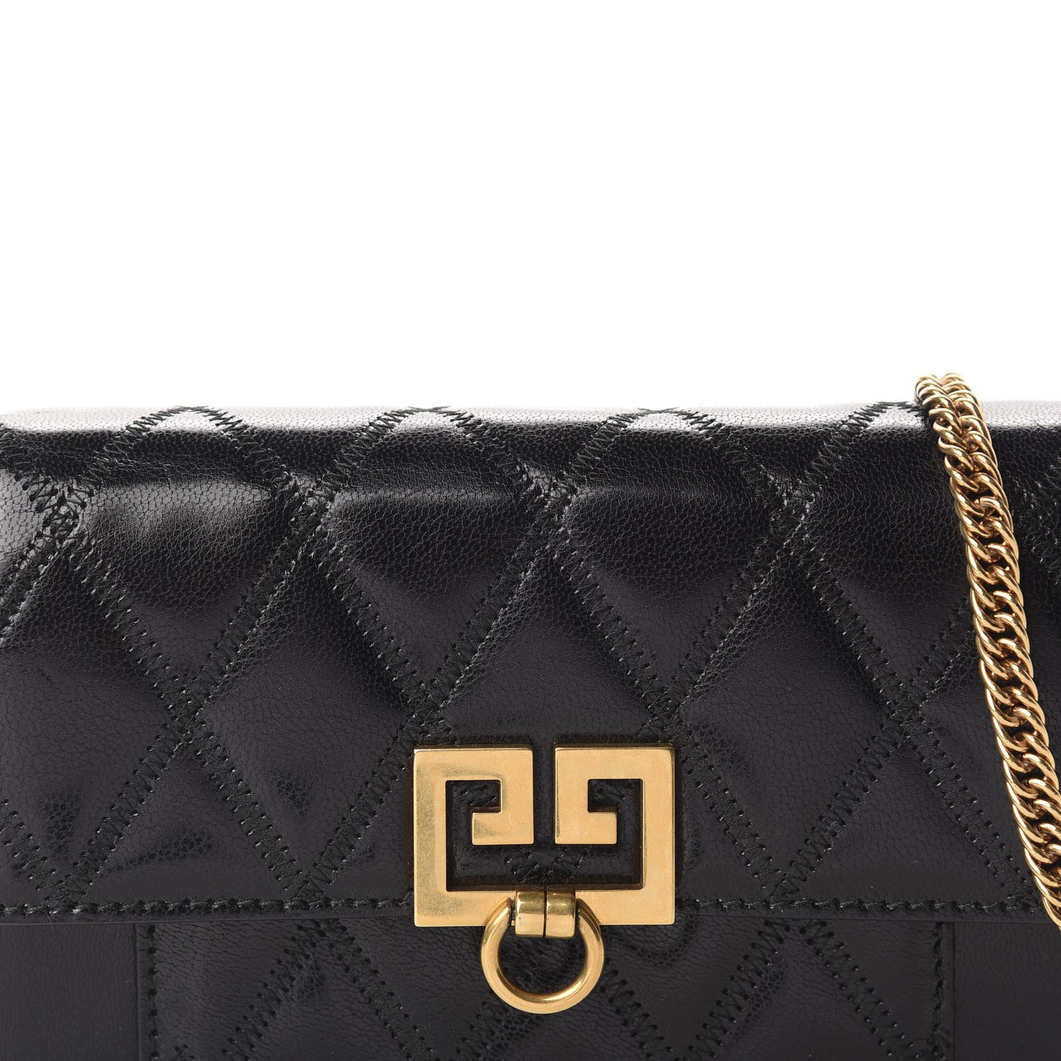 Givenchy Goatskin Quilted GV3 Mini Pocket Convertible Bag Black 10 of 12
