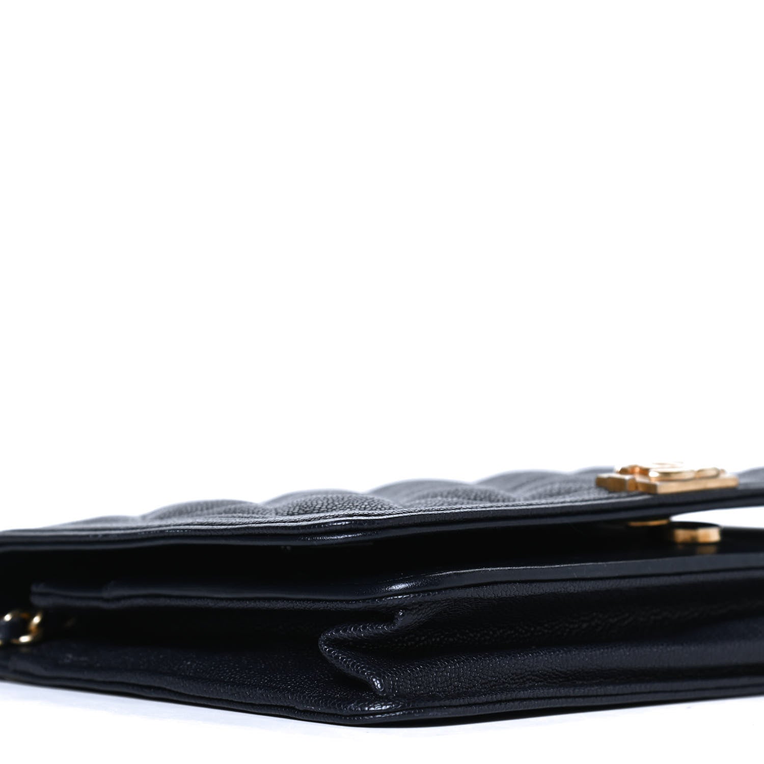 Chanel Caviar Quilted Boy Wallet On Chain WOC Navy 8 of 14