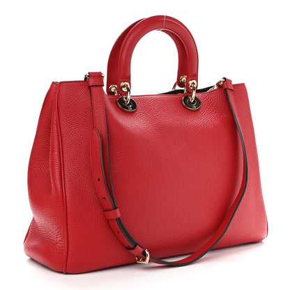 Christian Dior Bullcalf Medium Diorissimo Tote True Red 3 of 9