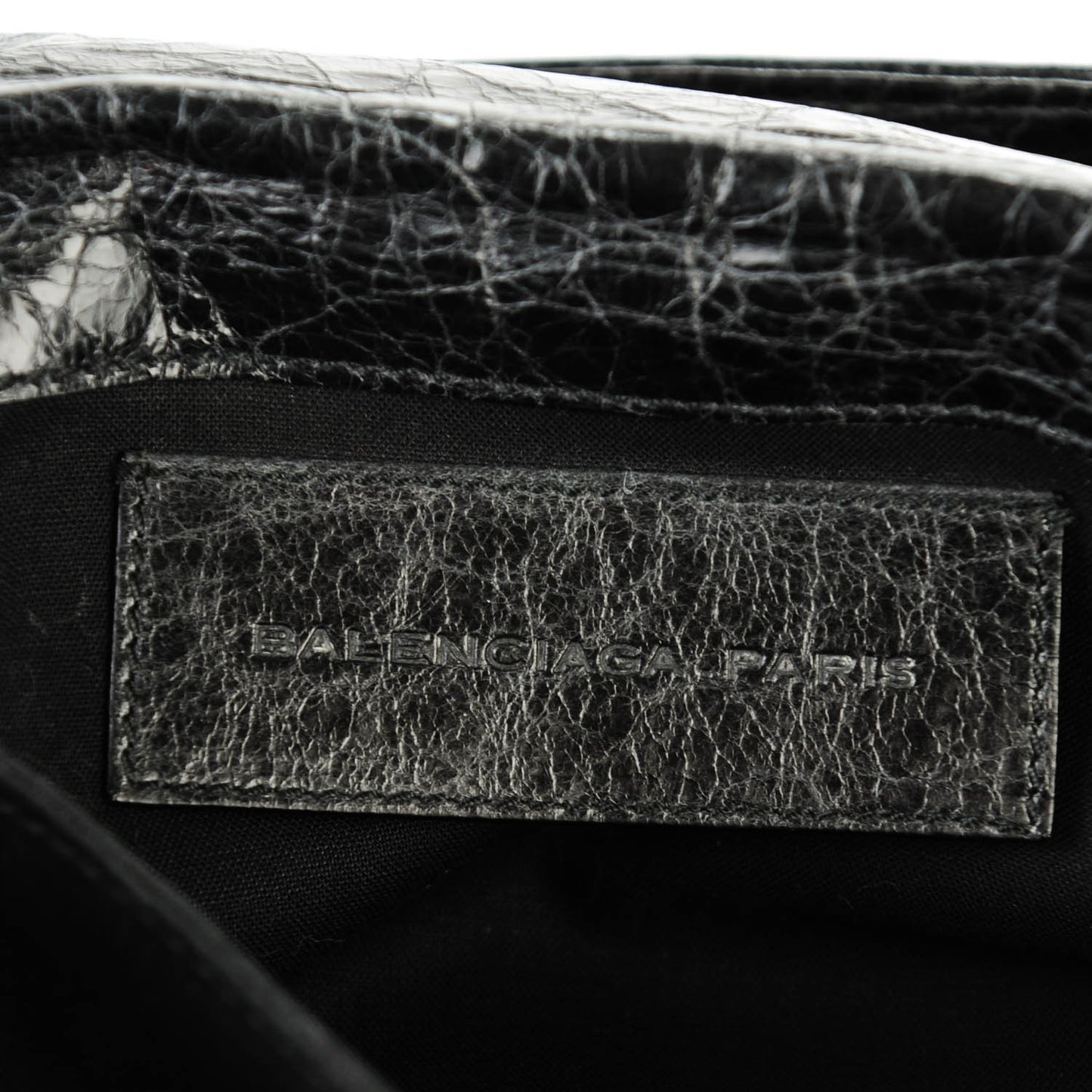 Agneau Giant 21 Silver Hardware Envelope Clutch Plomb