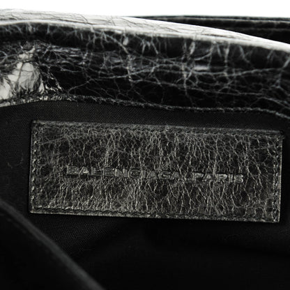 Balenciaga Agneau Giant 21 Silver Hardware Envelope Clutch Plomb 6 of 7