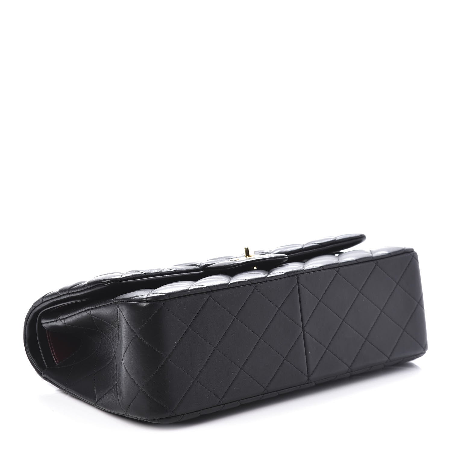 Chanel Lambskin Quilted Jumbo Double Flap Black 4 of 10