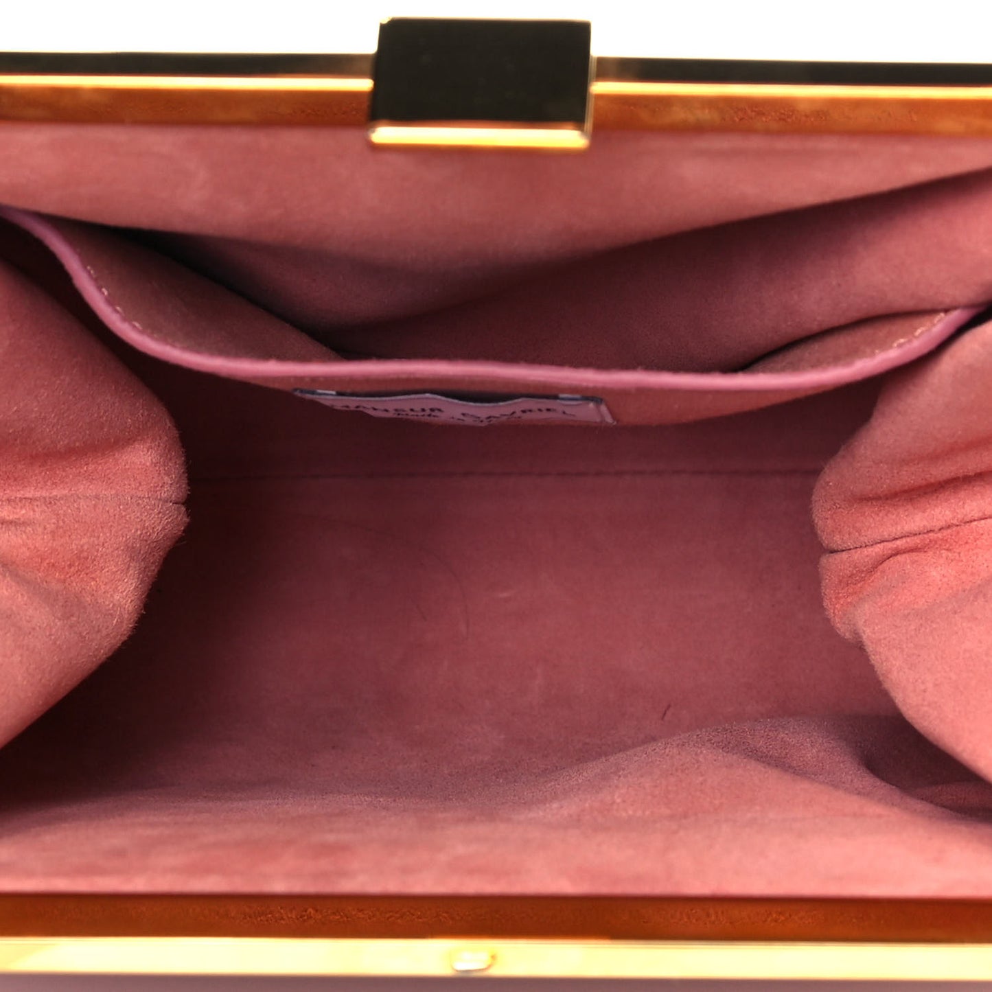 Patent Calfskin Elegant Top Handle Bag Blush