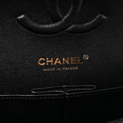Chanel Iridescent Lambskin Quilted Medium Double Flap Black 6 of 10