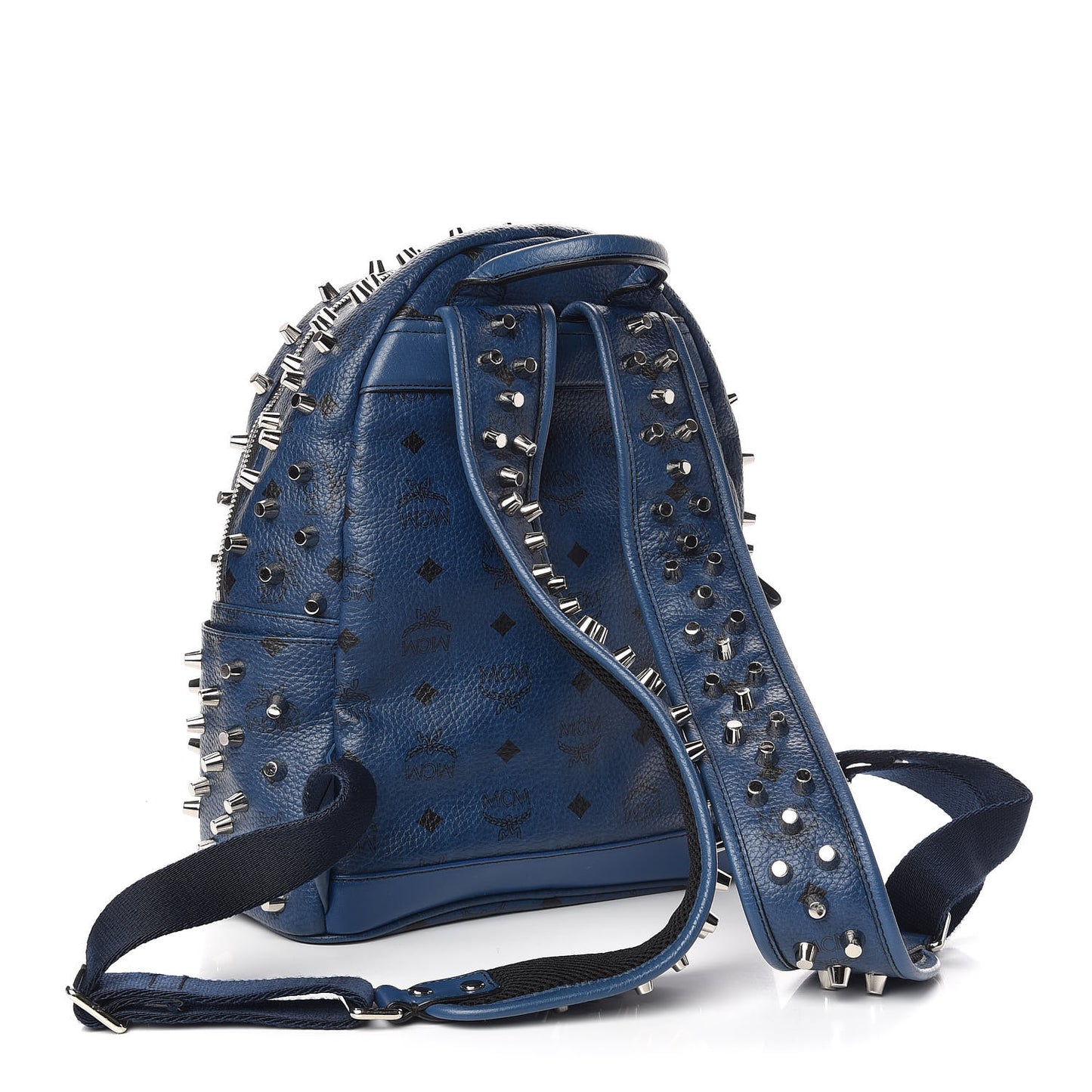 Visetos Studded Small Backpack Blue