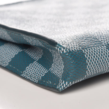 Louis Vuitton Damier Couleurs Element Clutch Cyan 8 of 9