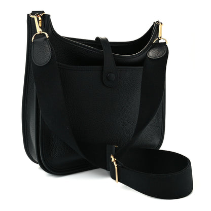Hermes Taurillon Clemence Evelyne III PM Black 2 of 10