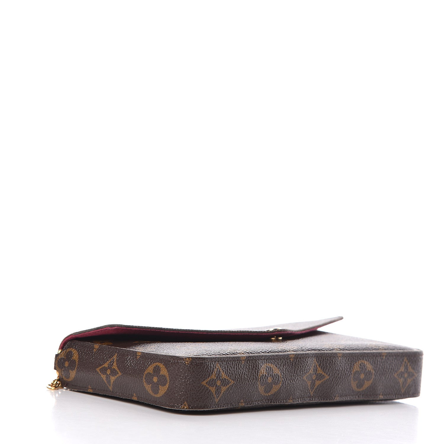Louis Vuitton Monogram Pochette Felicie Chain Wallet Fuchsia 4 of 17