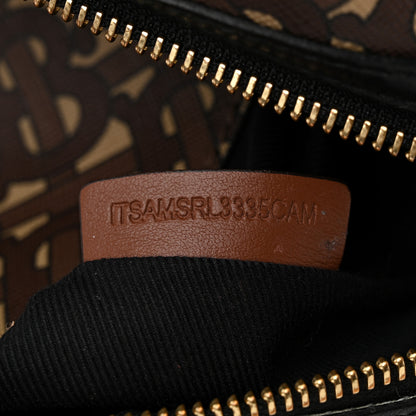 Burberry E-Canvas Monogram Stripe Medium Sonny Bum Bag Bridle Brown 7 of 10