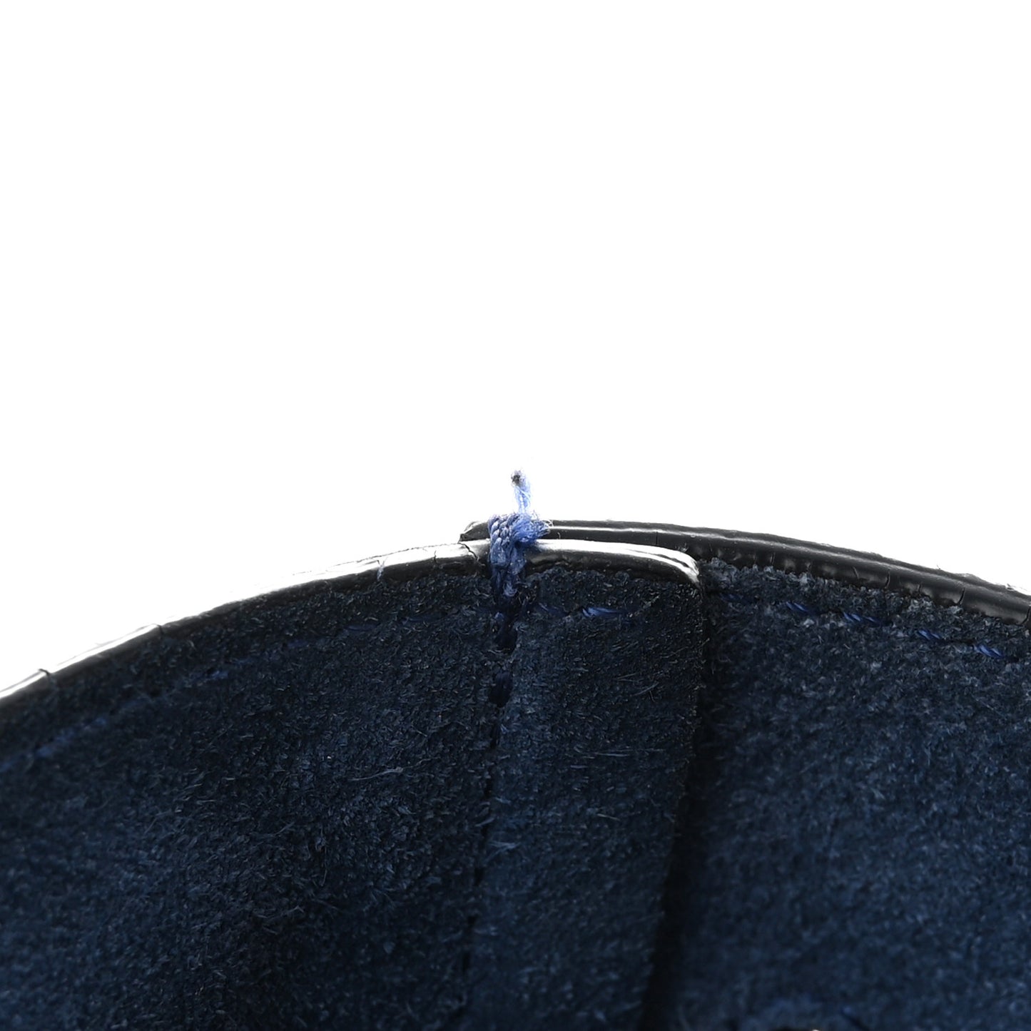 Soft Grained Calfskin Small Belt Cabas Phantom Deep Blue