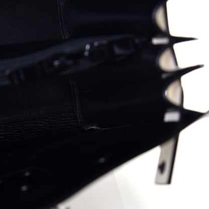 Saint Laurent Grained Calfskin Small Sac De Jour Dove Porcellana Black 12 of 12