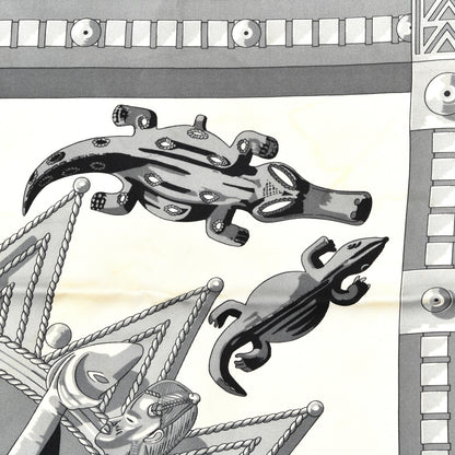 Hermes Silk Cuillers d'Afrique Scarf 90 8 of 12