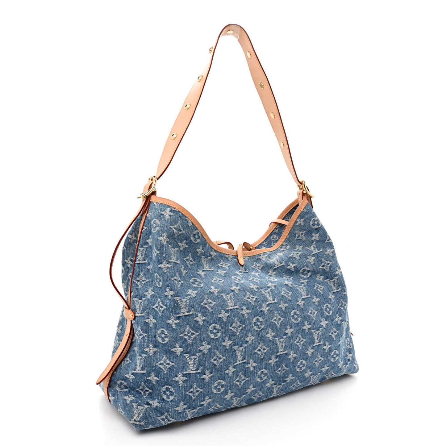 Monogram Denim CarryAll MM Blue