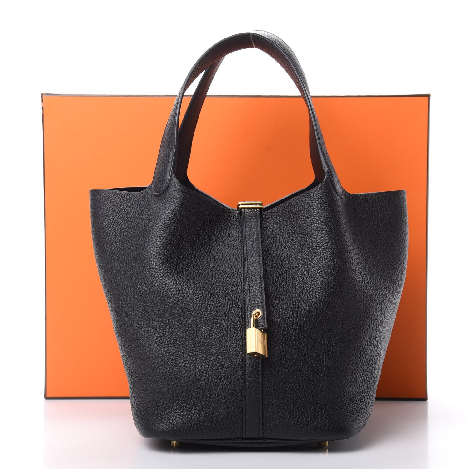 Hermes Taurillon Clemence Picotin Lock 22 MM Black 11 of 11