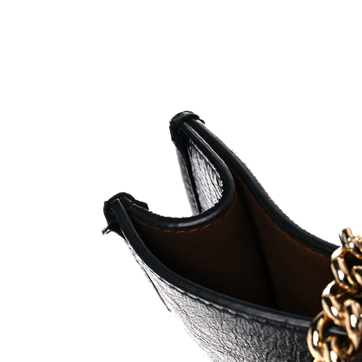 Gucci Suede Patent Large Rajah Chain Tote Nocciola Black 13 of 13