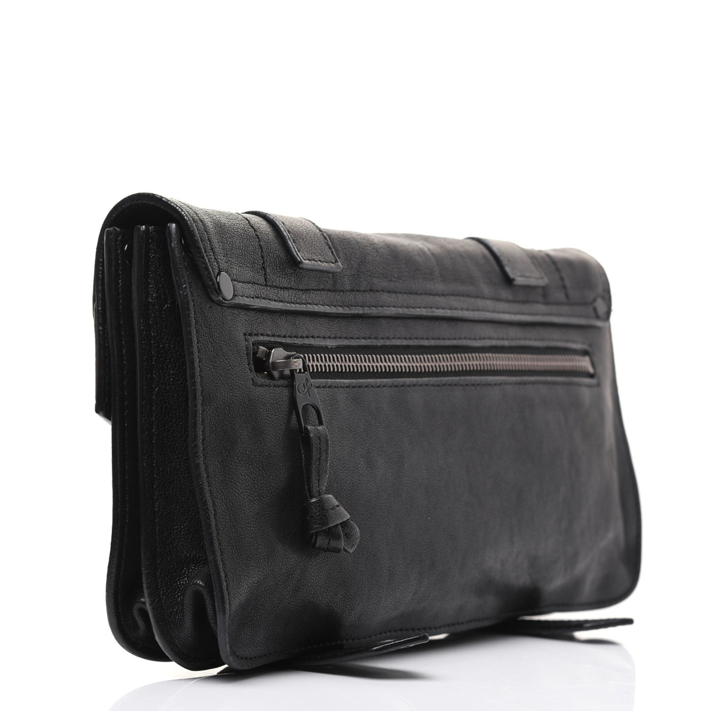 Lambskin PS1 Pochette Clutch Black