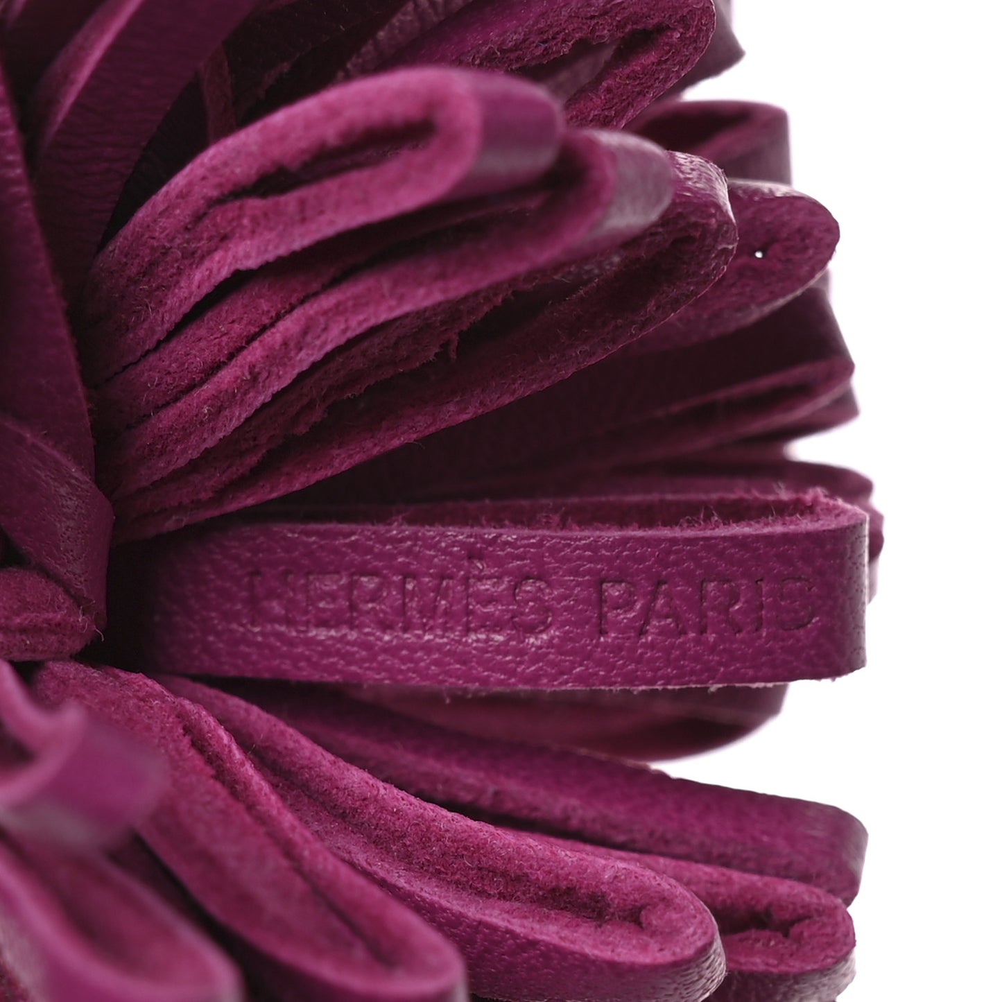 Lambskin Carmen Uno-Dos Key Holder Bleu Saphir Rose Pourpre