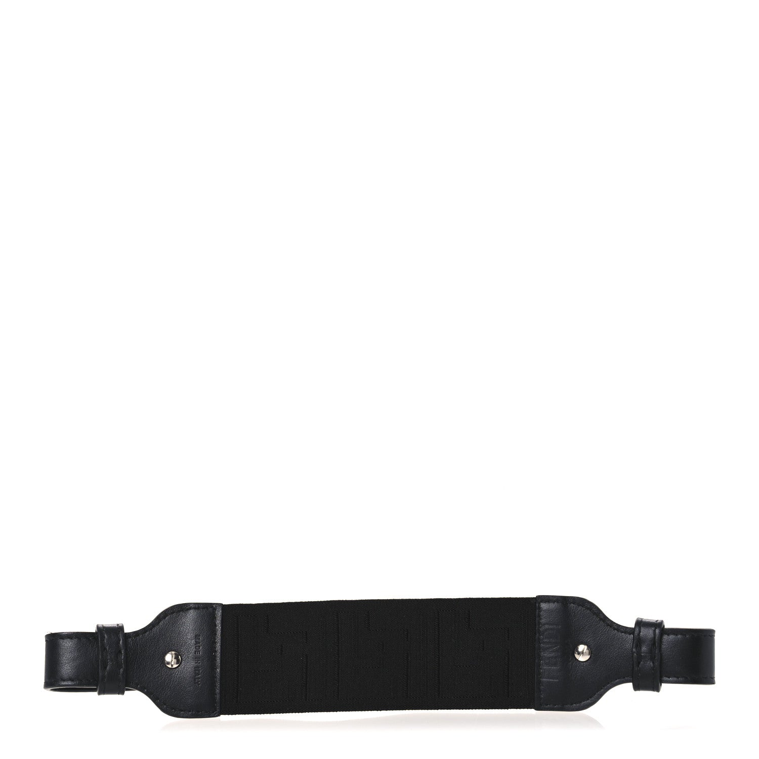 Fendi Calfskin Elastic FF Mini Strap Black 2 of 4