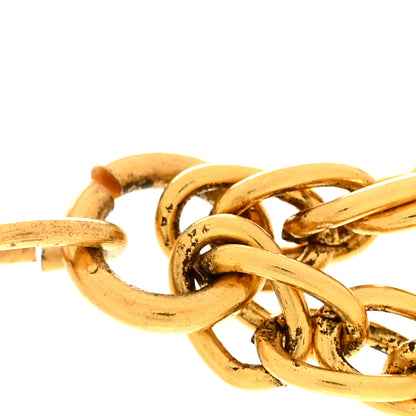 Chanel Gripoix Chicklet Sautoir Necklace Gold Red 8 of 8
