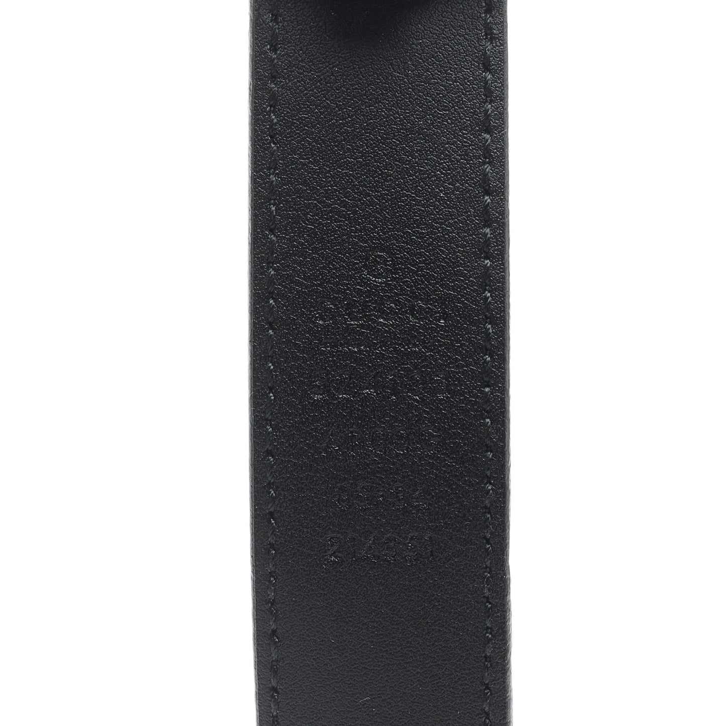 Moon Calfskin Torchon Double G 25mm Belt 85 34 Black
