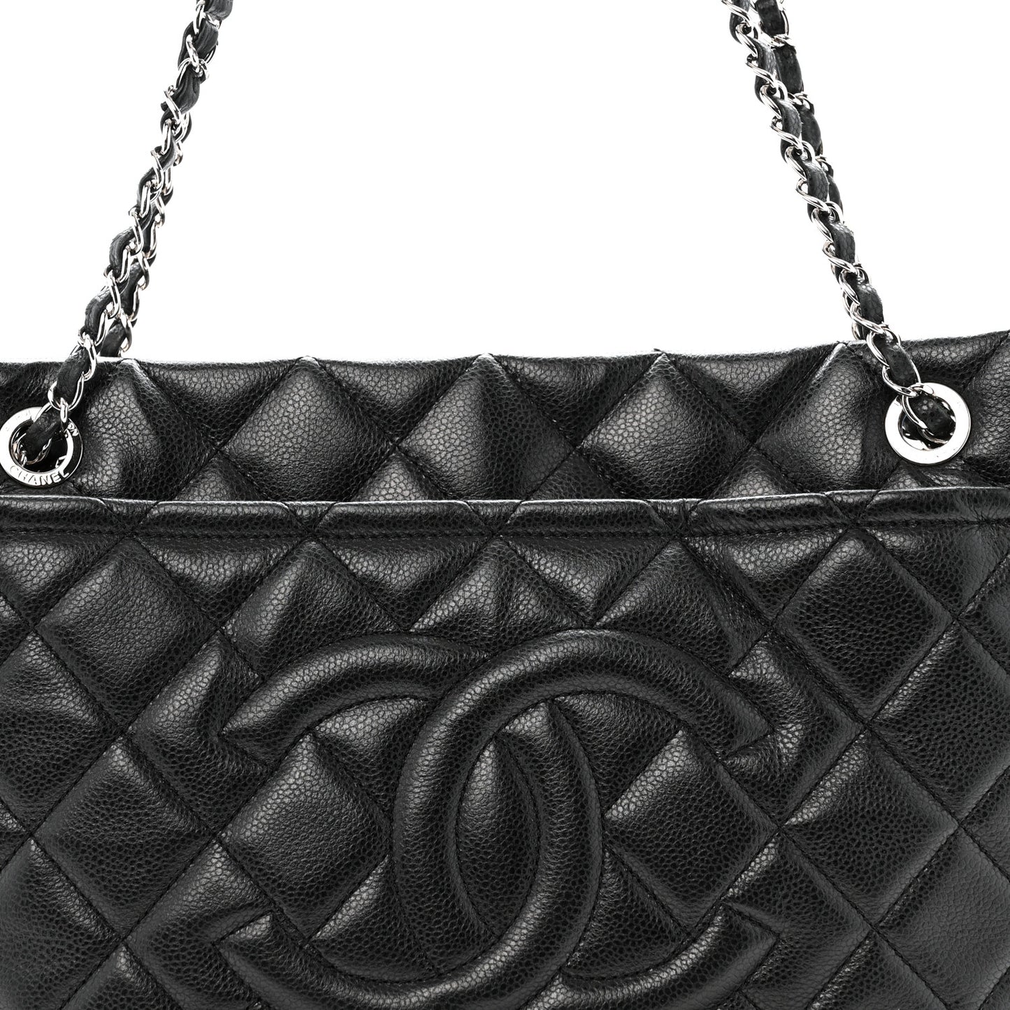 Caviar Quilted CC Timeless Soft Tote Black