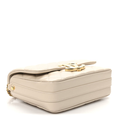 Chanel Lambskin Quilted Mini Maxi CC Flap Beige 4 of 10