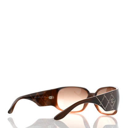 Chanel Acetate Crystal CC Sunglasses 5080-B Brown 4 of 9