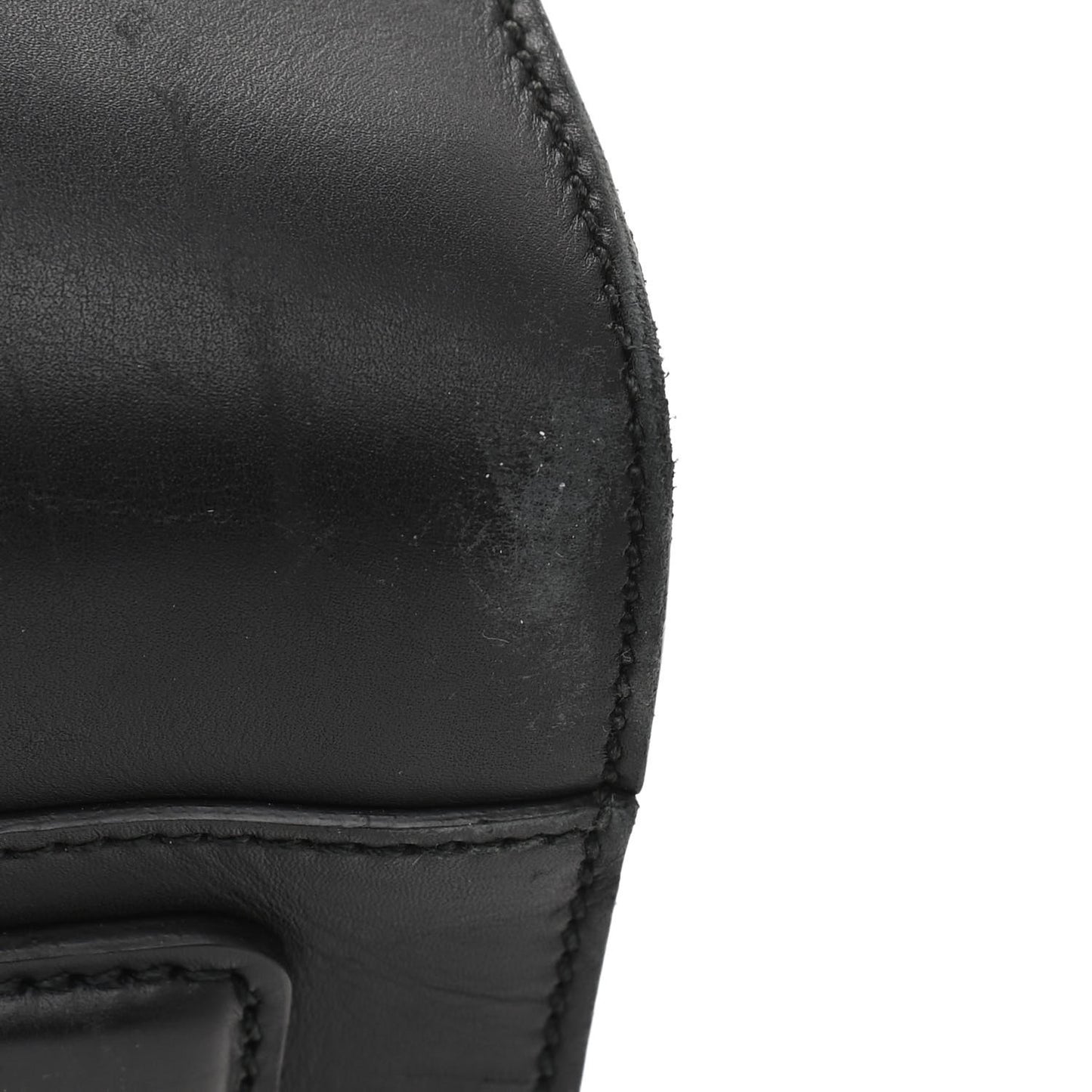 Calfskin GG Marmont Top Handle Briefcase Black