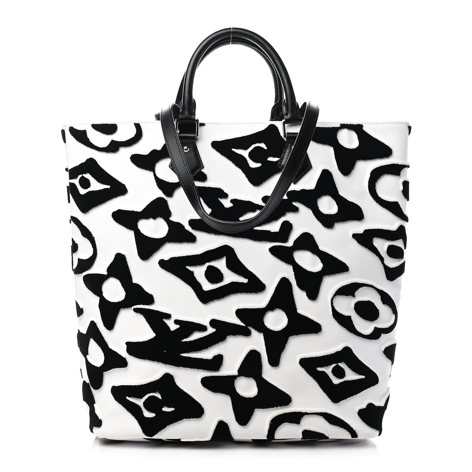 Louis Vuitton X UF Tufted Monogram Tufted Cabas White Black 1 of 17
